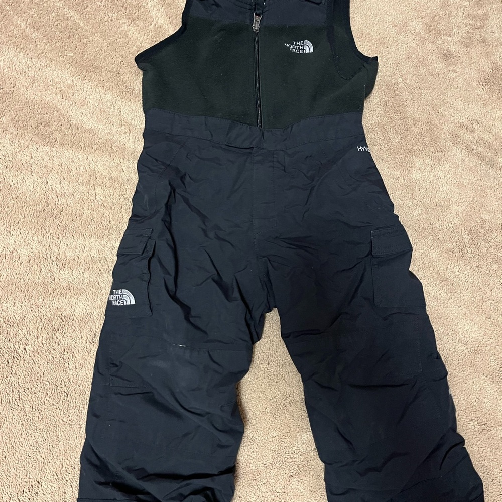 The North Face Black Fleece-Top Snow Bibs